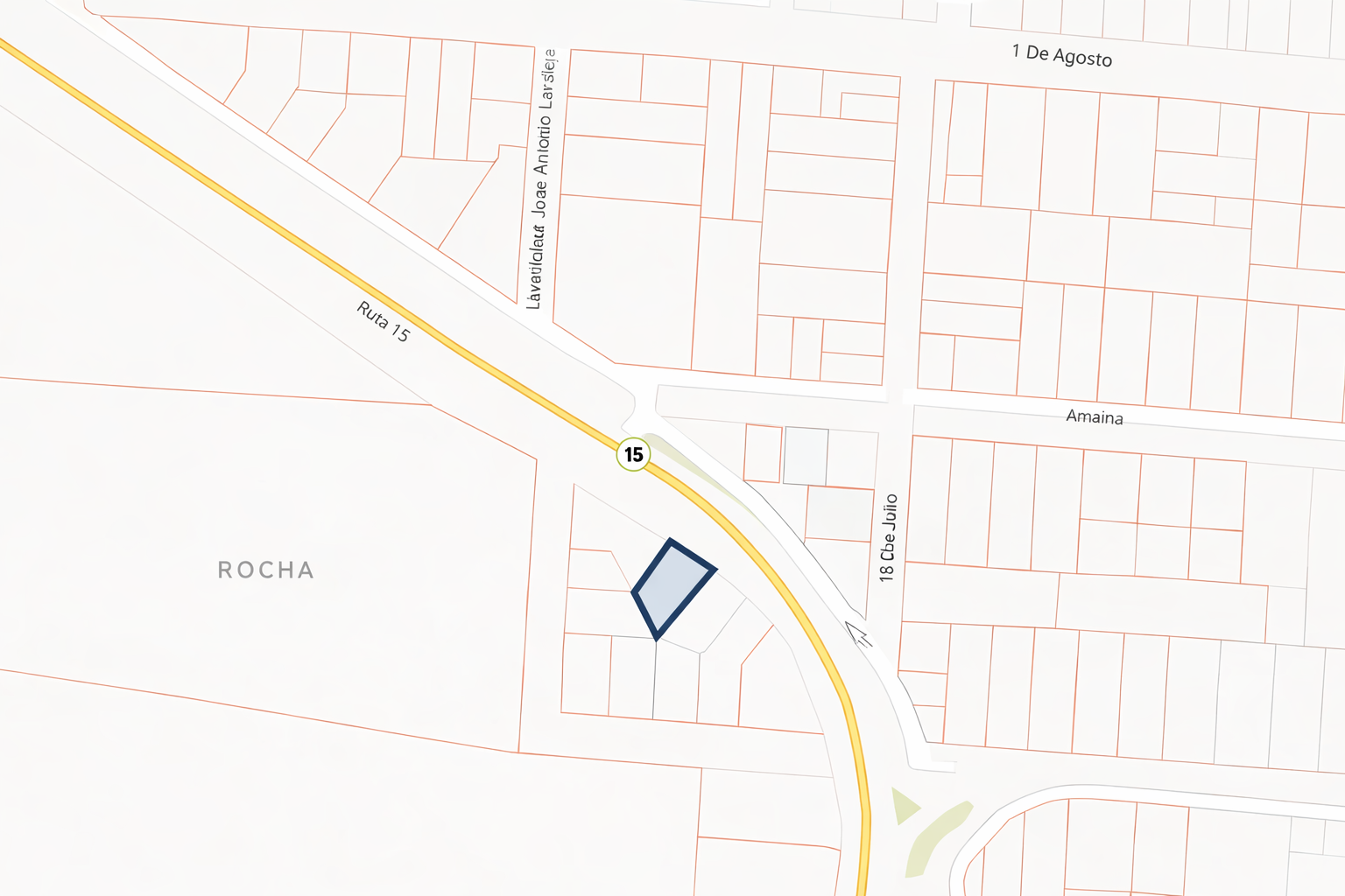 Se vende terreno en Lascano